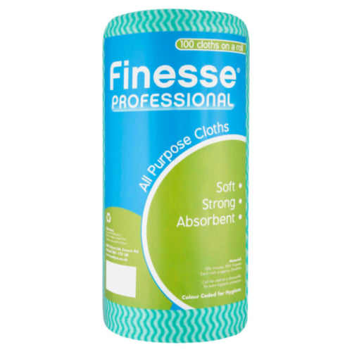 Finesse All Purpose Cloths Green 12x16 Inch/30x40cm