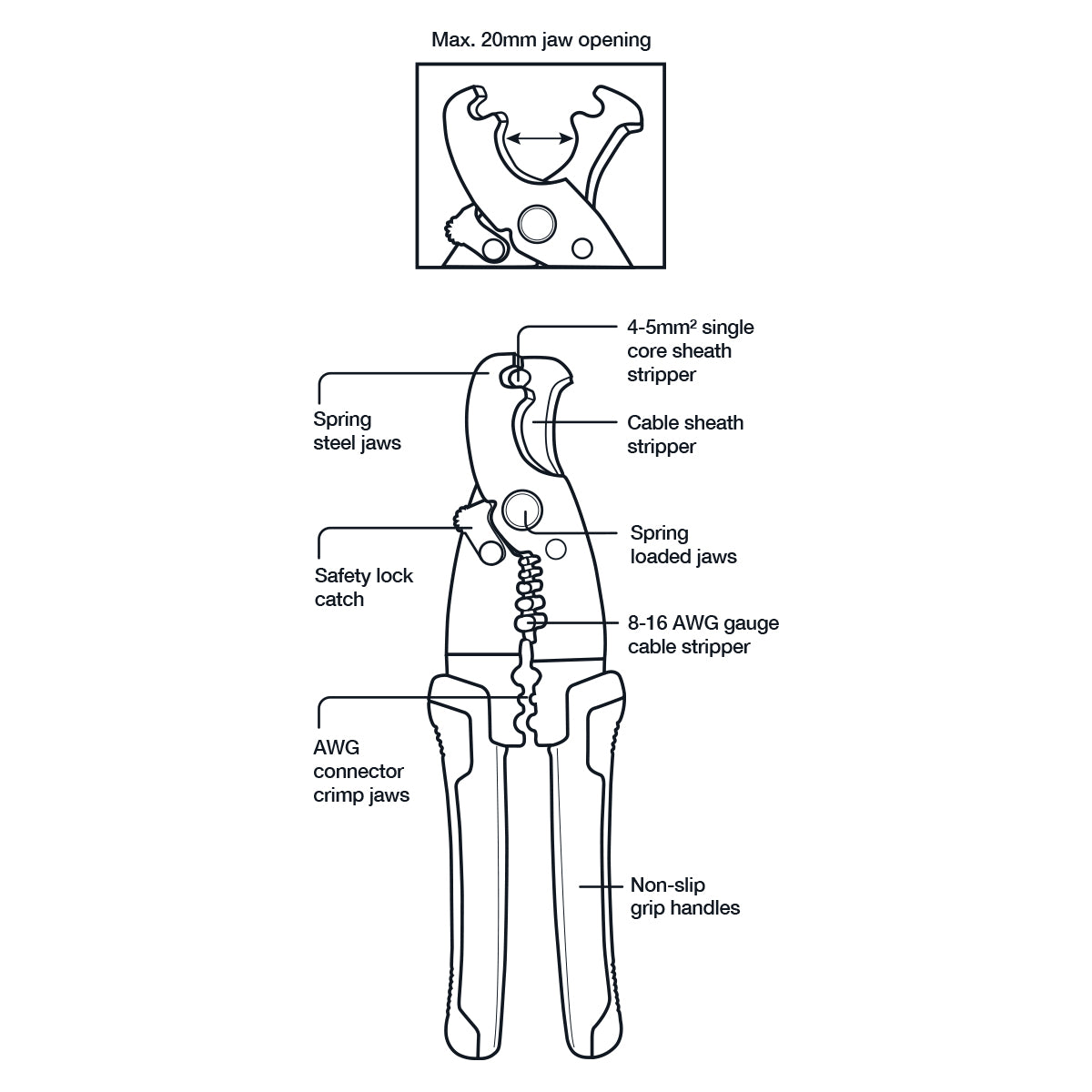 Wire Stripper With Crimper