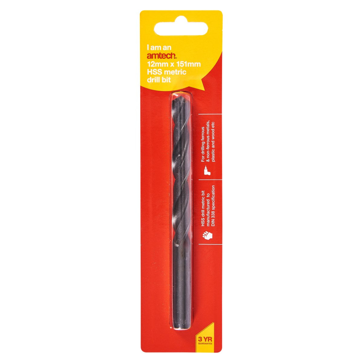 12mm x 151mm HSS Drill Bit