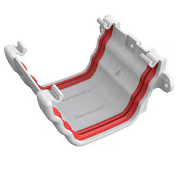 Freefoam Ogee Union Bracket - White