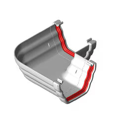 Freefoam Ogee 90° Gutter Angle - White