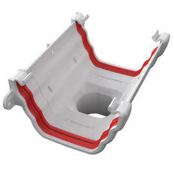 Freefoam Ogee Running Outlet - White