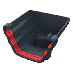 Freefoam Ogee Stopend Outlet - Anthracite Grey