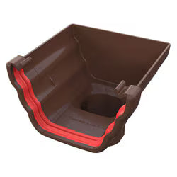 Freefoam Ogee Stopend Outlet - Brown