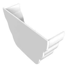 Freefoam Ogee Internal Stopend  - White