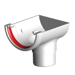 Freefoam Round Stopend Outlet - White