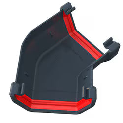 Freefoam Square 135° Angle - Anthracite Grey