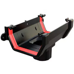 Freefoam Square Running Outlet - Black