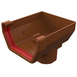 Freefoam Square Stopend Outlet - Caramel