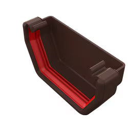 Freefoam Square External Stopend - Brown