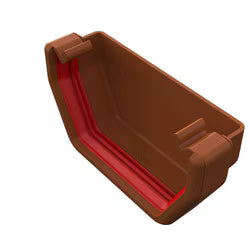 Freefoam Square External Stopend - Caramel
