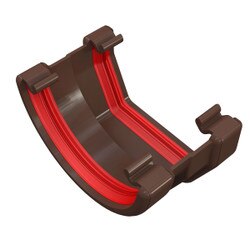 Freefoam Square To Round Gutter Apt - Brown
