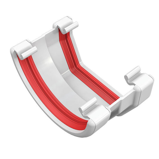 Freefoam Square To Round Gutter Apt - White