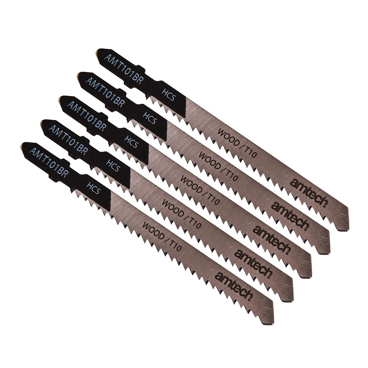 5pc Reverse Cut Wood Jigsaw Blade Set - T10