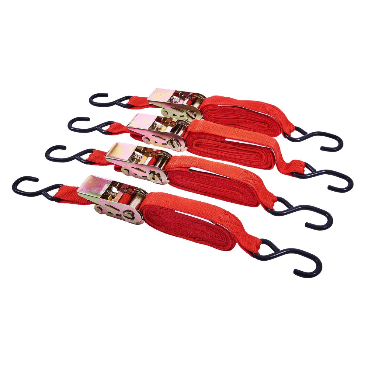 4pc 25mm Ratchet Tie Down Set