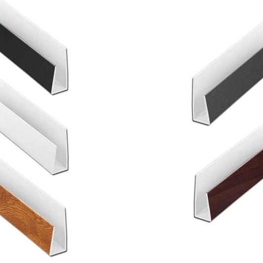 uPVC Soffit J Trim 5m