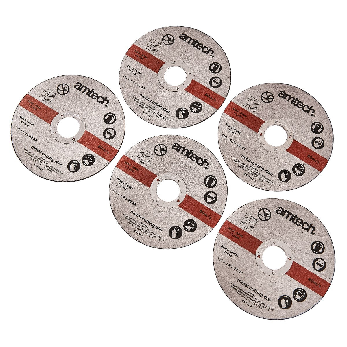 5pc 1.2mm x 115mm Metal Cutting Discs