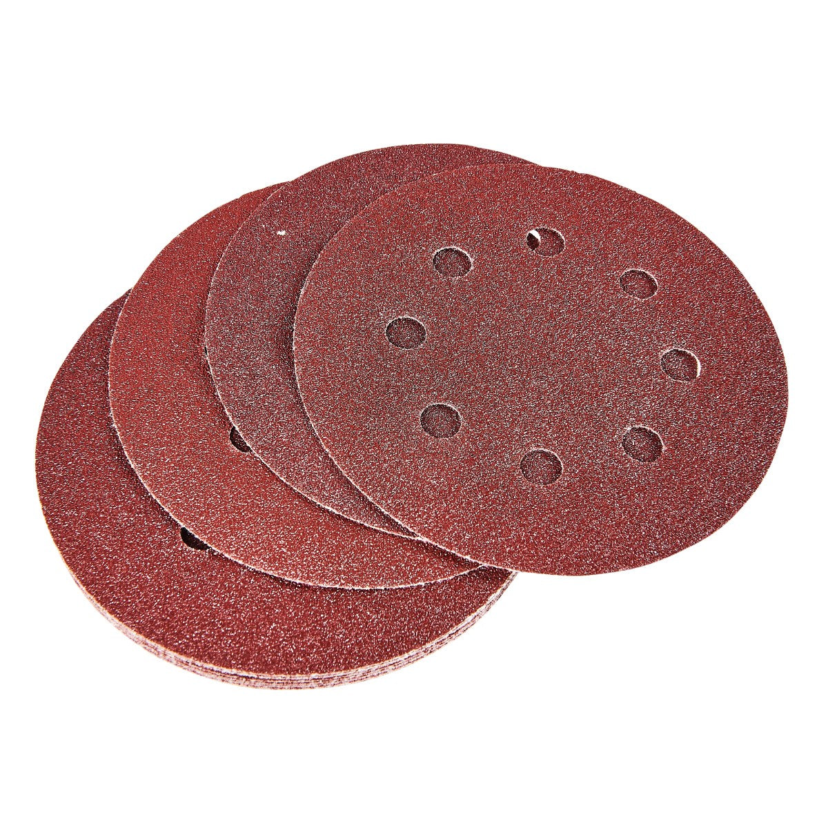 10pc Circular Sanding Sheet Set (P80 Grit) (Dia 115mm)