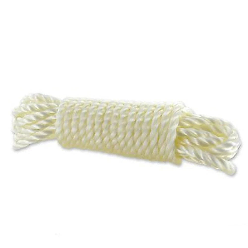 6m - Polypropylene Strong All Purpose Rope - White