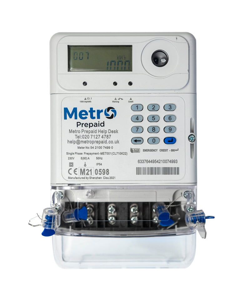 MET001 - Metro Digital Prepaid Meter - Single Phase