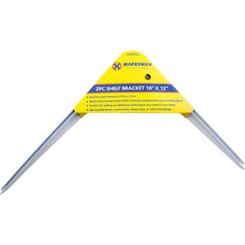 Marksman - 2pc Shelf Bracket 25 x 30cm (10 x 12")