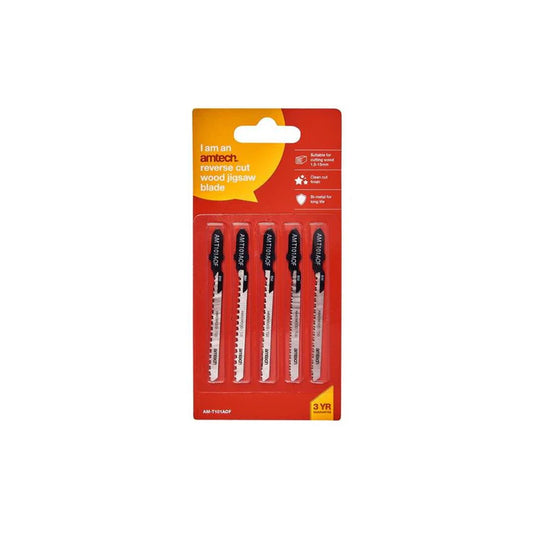 5pc Reverse Cut Wood Jigsaw Blade Set - T20