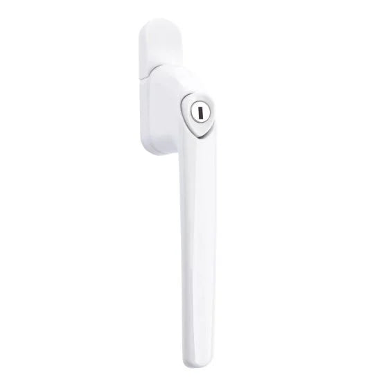 White - Mila Hero Inline Espag Locking Window Handle UPVC