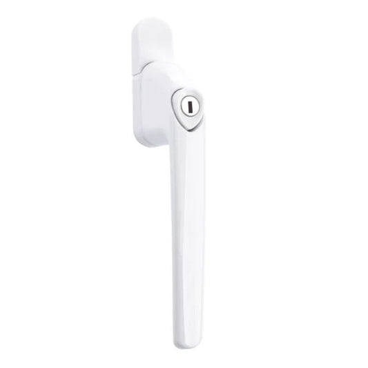 White - Mila Hero Inline Espag Locking Window Handle UPVC