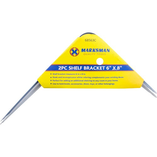 Marksman - 2pc Shelf Bracket 15 x 20cm (6 x 8")