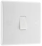 BG Electrical - 813 White Round Edge Intermediate Light Switch 10A