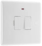 BG Electrical - 852 White Round Edge Switched Spur + Neon 13A