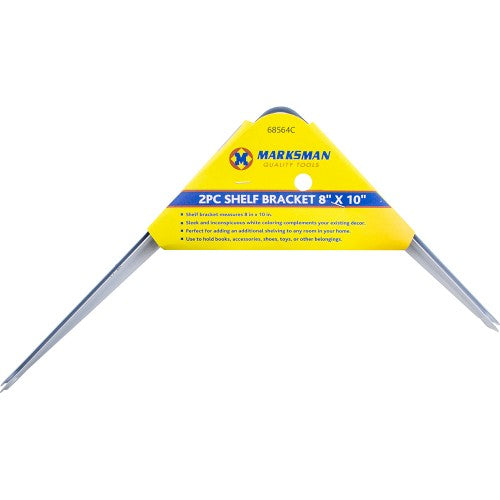 Marksman - 2pc Shelf Bracket 20 x 25cm (8 x 10")