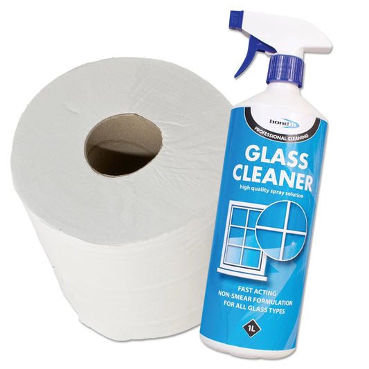 Glass Cleaner Spray + Tissue