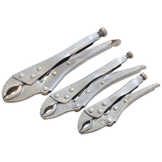 3pc Locking Grip Plier Set