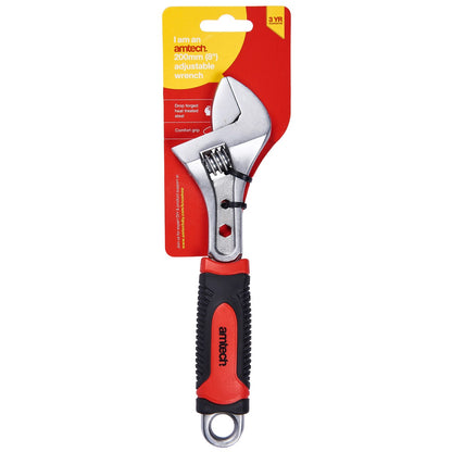 8” Adjustable Wrench Injected Grip