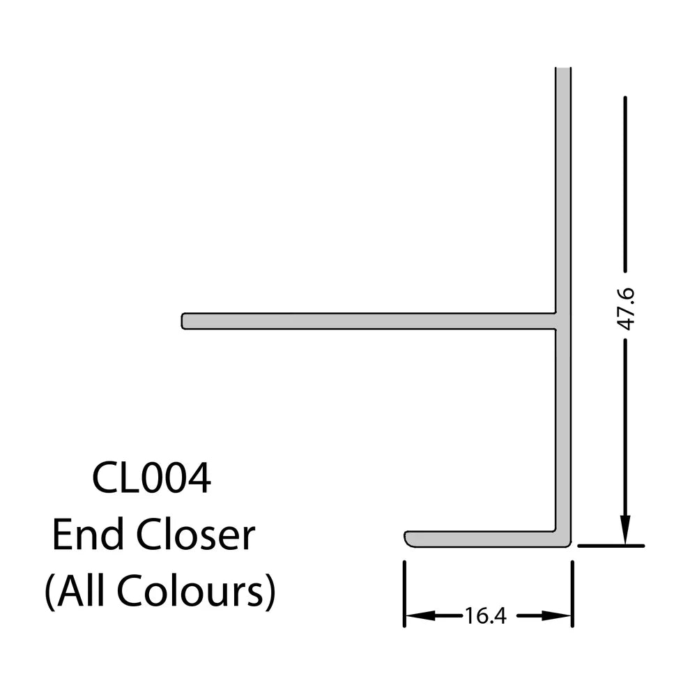 Composite Cladding End Closer 5m