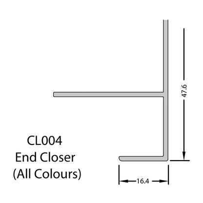 Composite Cladding End Closer 5m