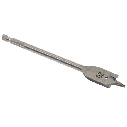 20mm X 152mm Quick Change Flat Wood Hex Shank Drill Bit