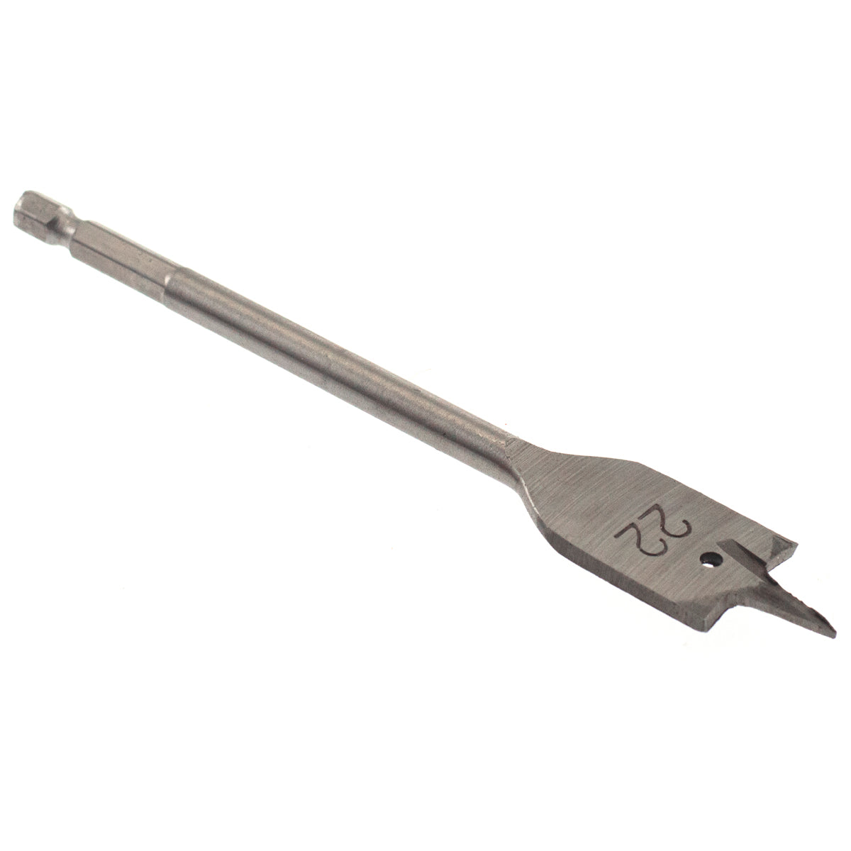 22mm X 152mm Quick Change Flat Wood Hex Shank Drill Bit