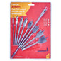 8pc Flat Wood Bit Set + 12” Extension