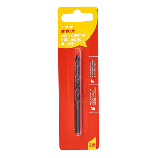 5mm x 86mm HSS Drill Bit