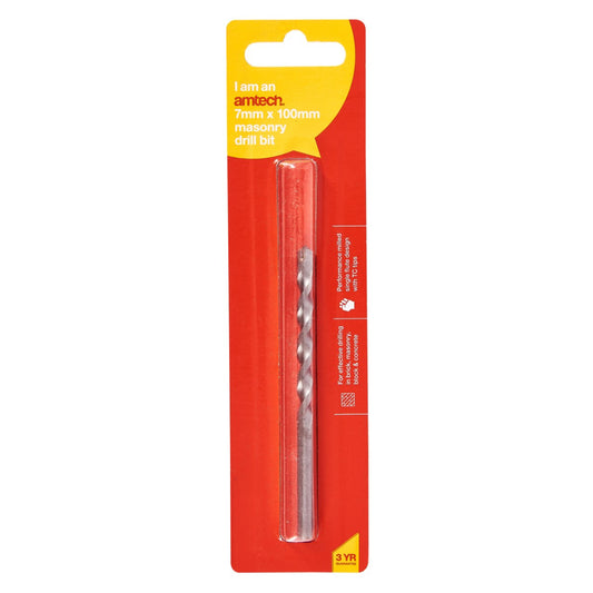 7mm x 100mm Masonary Drill Bit