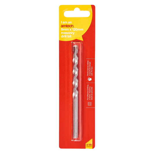 8mm x 120mm Masonary Drill Bit