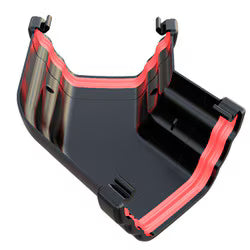 Freefoam Ogee 135° Gutter Angle -  Black