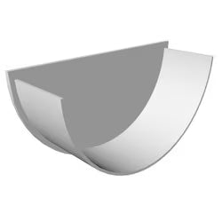 Freefoam Round Internal Stopend - White