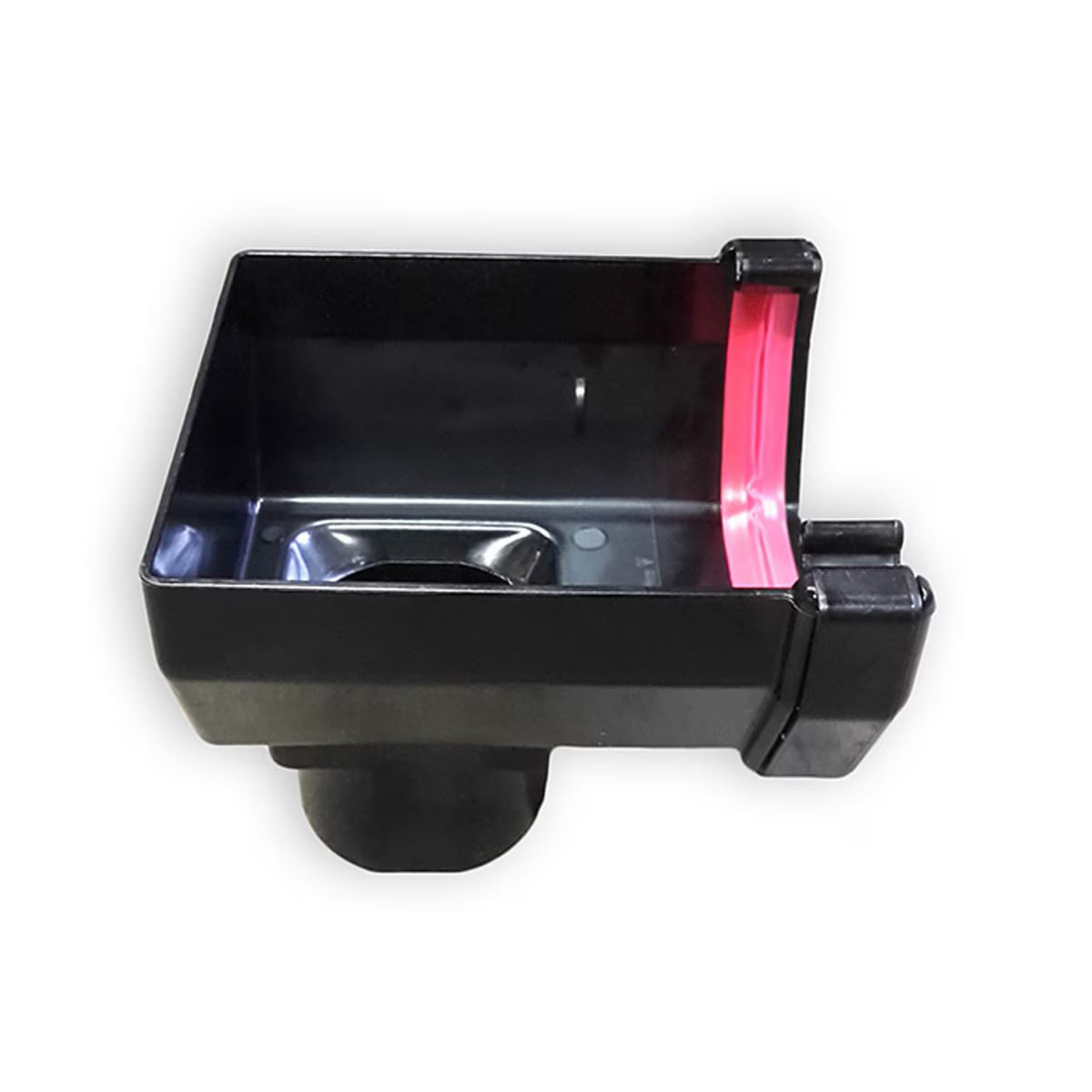 Freefoam Square Stopend Outlet - Black
