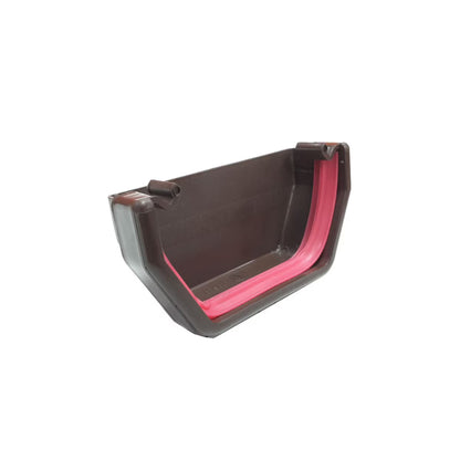 Freefoam Square External Stopend - Brown