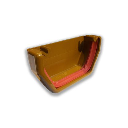 Freefoam Square External Stopend - Caramel
