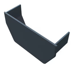 Freefoam Square Internal Stopend - Anthracite Grey