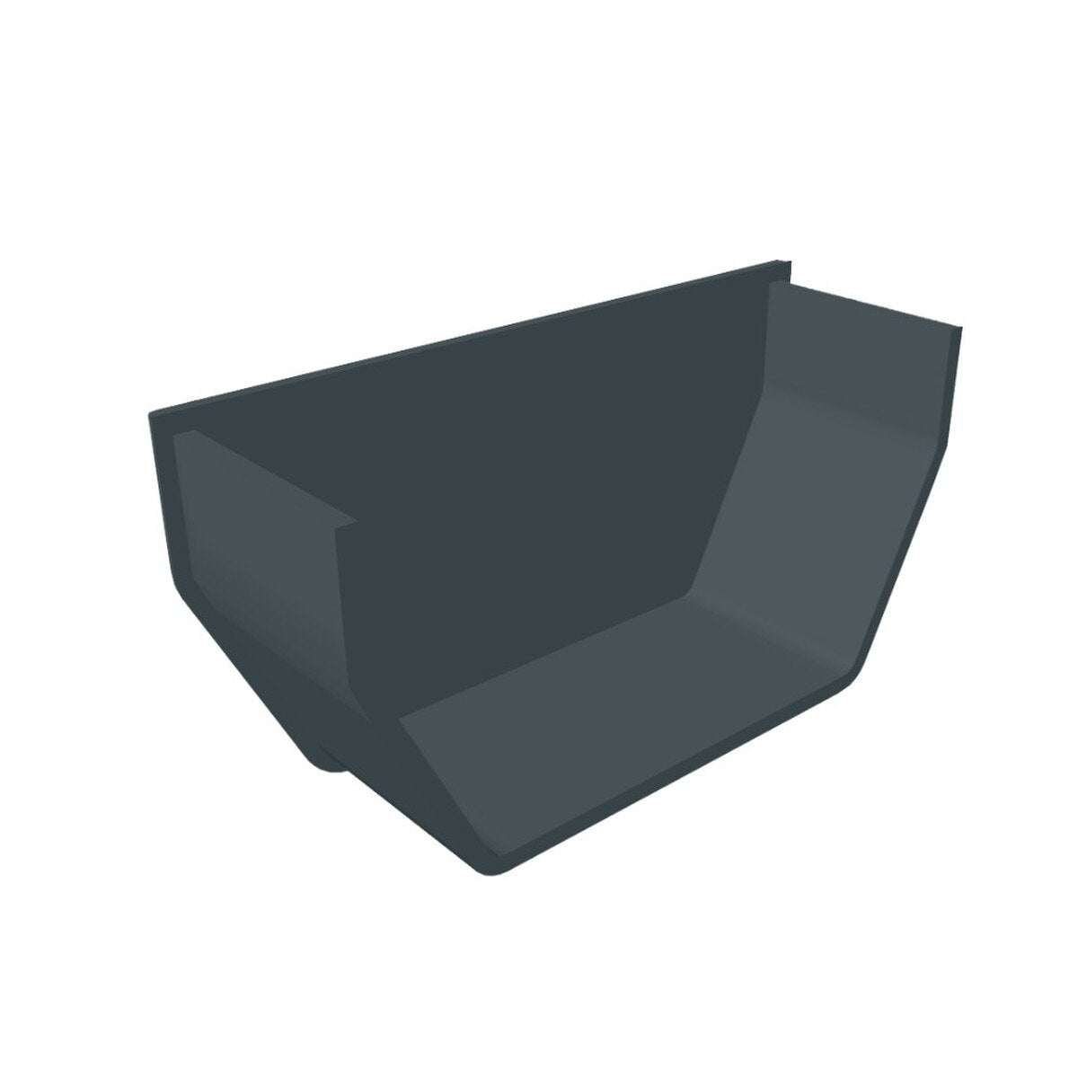 Freefoam Square Internal Stopend - Anthracite Grey